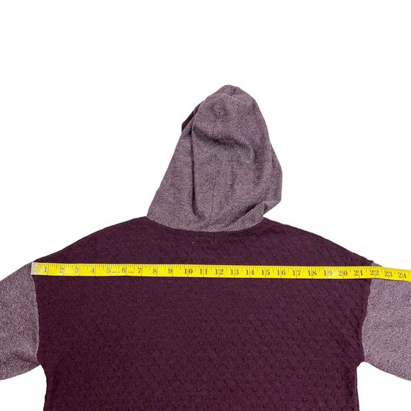 SmartWool Women's Shadow Pine Hoodie Sweater Wool Blend Sz S Eggplant Textured - Picture 11 of 12